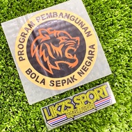 LIKZS X NFDP Logo Sticker Iron On HD Malaysia Football Development Team Badge Patch Lencana Lambang 