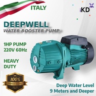 ITALY DeepWell Jet Water Pump w/ Accessories Deep Well 100% Copper Motor Ejector Adapter