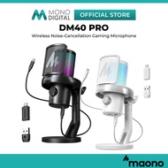 MAONO DM40 PRO WIRELESS GAMING MICROPHONE NOISE-CANCELLATION USB MIC WITH SOFTWARE, AI CHANGE VOICE 