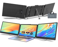 Laptop Screen Extender, 14" IPS Triple Monitor for Laptop Extension- 1080P FHD Portable Dual Monitor