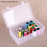 【L&Z】 42 Axis Sewing Threads Box Transparent Needle Wire Storage Organizer Containers .