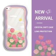 Casing hp For Redmi 6A 8 8A Pro 8A Dual 7 Y3 8A 6 Tulip oil on canvas Soft Silkon Clear Case