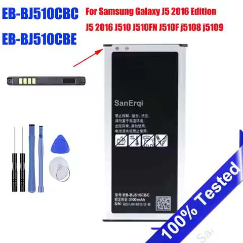 EB-BJ510CBC EB-BJ510CBE 3100mAh Battery For Samsung Galaxy J5 2016 Edition J5 2016 J510 J510FN J510F