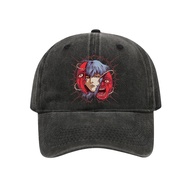 Berserk Manga Behelit Pattern Baseball Cap 100% Cotton Vintage Washed Adjustable sun hat