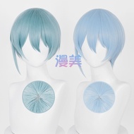 Jecarden  Anime BLUE LOCK Yo Hiori Cosplay Wig Hiori Yo Short Bule Heat Resistant Fiber Hair