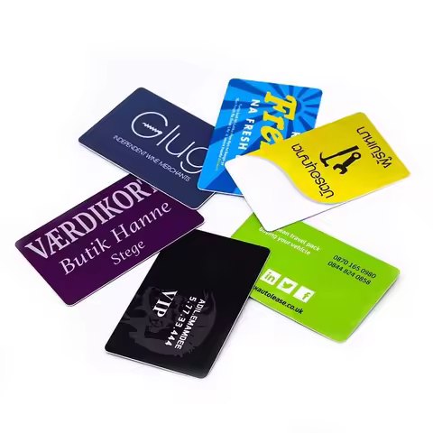 Custom PVC Business Card 85.5*54mm Double Side Print Waterproof Glossy Matte Personalized Logo Name 