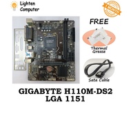 【FREE GIFT】 Gigabyte H110M-DS2 Motherboard | H110 | LGA 1151 | 6th 7th Gen Intel | mATX Micro ATX - 