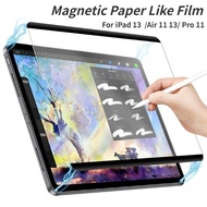 Magnetic Paper Like Film For IPad Air 11 Pro 11 2024 11 Inch Screen Protector Matte Frosted Writing For IPad Pro 13 Air 13 for IPad 10 10.2 10.5 Air 4 5 6 10.9
