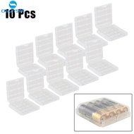 10PCS Portable Plastic Battery Holder Box for AA and AAA Battery Organizer