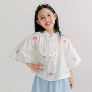 (1-6 Years) SURI-Girls' Tops | Scallop Girls Blouse | Korean Girls' Blouse | Embroidered Girls' Blou