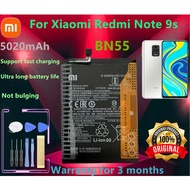 100%Original xiaomi BN55 For For Xiaomi Redmi Note 9s Battery 5020mAh+tool Warranty for 3 months