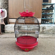 SANGKAR KANDANG BURUNG BESI BULAT JUMBO BESAR DIAMETER 47CM MERK F1 COCOK UNTUK TEKUKUR DERKUKU PUTE