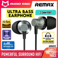 REMAX Earphone Bass Earphone Original Wired Earphone With Mic In Ear Earphone Remax Earfone Fon Teli