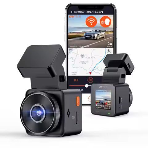 Vantrue E1 Lite Mini Dashcam 1080P WiFi Dash Camera with Free App Voice Control 24H Parking Mode Sup