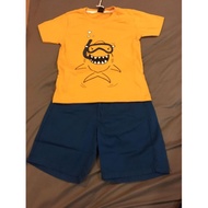 Mall kids- kids clothes set(t-shrit + short pant) (shark)(2-8岁)
