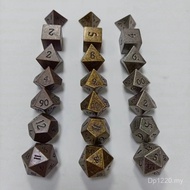 Set Rolling Kit Nickel DND Dungeons and Dragons 7-Piece Set Metal Geometry Cthulhu Running Group Dic