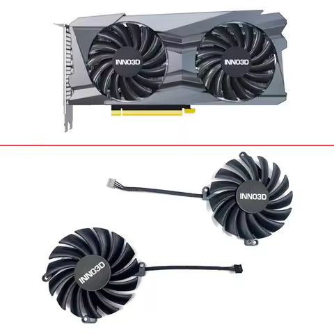 Cooling Fan For Inno3D GeForce RTX 3060Ti GEFORCE RTX 3050 Graphics Card Fan Replacement 85MM 4PIN C