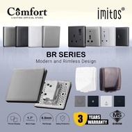 【SIRIM】 Wall Socket Light Switch 20A 45A Socket TV Astro Socket Tel Socket Light Dimmer With Neon