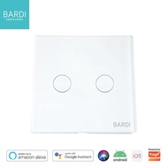 BARDI Smart Wall Switch EU 2 Gang - Wifi Touch Screen Light Switch