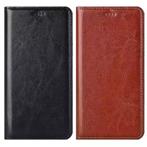 Magnet Natural Genuine Leather Skin Flip Wallet Phone Case Cover On For Xiaomi Mi 11t 11 Pro 5G Mi11