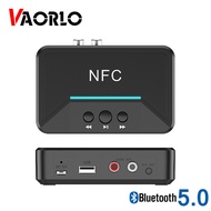 【Thriving】 Vaorlo Nfc 5.0 Bluetooth A2dp Aux 3.5mm Rca Jack Usb Smart Playback Stereo Audio Wireless Adapter For Car Kit Speaker