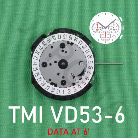 vd53 movement TMI VD53C-6(3.6.9) japan quartz movement Single Calendar date at 6 six pins3/6/9 bit s