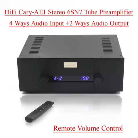 STR11A-Max Reference CARY-AE1 Circuit 6SN7/6N8P Vacuum Tube Preamplifier HiFi Stereo Home Audio 4-in