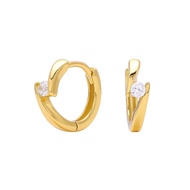 My Juvel 14K Gold Plated S925 Sterling Silver Vera Huggies Earrings For Women Gift