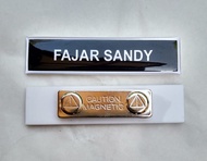 PAPAN NAMA AKRILIK MENGGUNAKAN MAGNET / NAME TAG / PIN / PIN NAMA / PIN PNS / PIN ASN