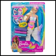 Barbie Mermaid Doll With Crayola Magic Color Original Mattel - Boneka