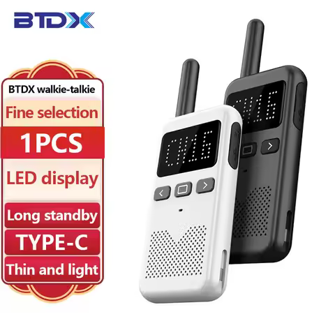Walkie Talkie Mini BTDX USB Type C Phone TD188 PMR 446 Radio Walkie-Talkies 1 pcs Two-way Radio Port
