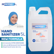 SEBERSIH Hand Sanitizer Cair 70% Food Grade Antiseptic - 5 Liter