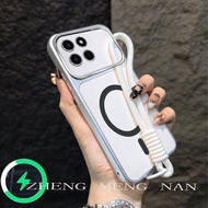 Suitable for Honor X6C Honor X6D Honor X7C Honor X7d Honor X70 Honor x9d the new leather stripe magn