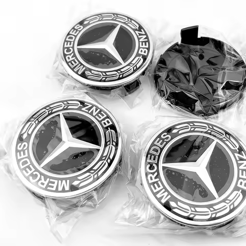 20Pcs 75mm Car Wheel Center Cap Hub Covers Badge For Mercedes Benz AMG B/C/E/S Class C43 C63 E43 E53