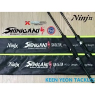 NINJA SHINIGAMI SPINNING/ BAITCASTING(BC) JIGGING FISHING ROD