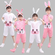 43354335Readystock Children's Bunny Costume Animal Costume Toddler Little White Rabbit Costume Pink 