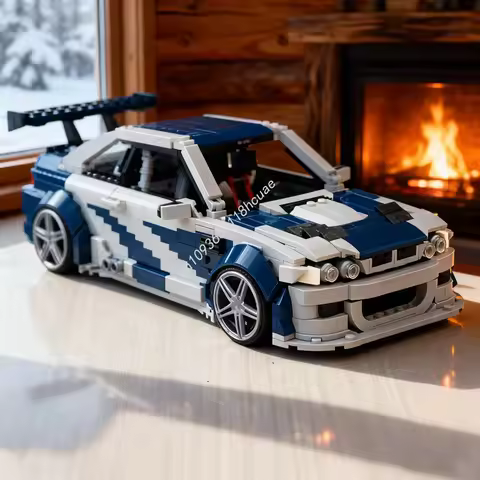 1238pcs MOC BMWedd GTRs Need Speed MOST WANTED Model Christmas Gifts Building Blocks DIY Toys Creati