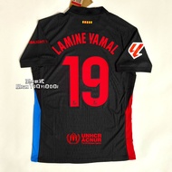 เสื้อฟุตบอลบาร์เซโลนา 2425 ที่มีลายเซ็นของ Yamal สำหรับแฟนๆ ที่มีชื่อของผู้เล่น ฤดูกาล 2024 แขนสั้น