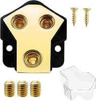 KCT 0/2/4 Gauge in 4/8 Gauge Out 2 Way Amp Power Distribution Block for Car Audio Splitter