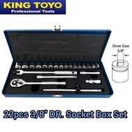 KINGTOYO KT-3022M 3/8″ DR. SOCKET SET 22 PCS
