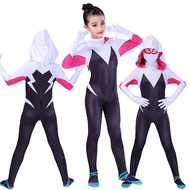 Gwen Spiderman Costume Bodysuit Superhero Gwen Stacy Cosplay Costume Jumpsuit Mask Girls Woman Bodys