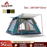 Outdoor Tent 6-8 Persons Camping Tent Family Tent Automatic Tent Double-Layer Waterproof Rainproof T