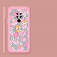 DMY casing huawei mate 10 10pro 20 20pro 30 30pro P20 P20pro P30 P30pro cute dog and flower printed design