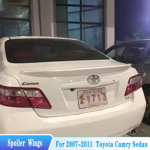 For 2007--2011 Toyota Camry Sedan Rear Trunk Lid Spoiler Lip Wings ABS Material Car Tuning Parts Bod
