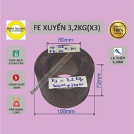 Fe Toroidal Transformer code X3 (108x60x70), Outer diameter 108mm, inner diameter 60mm, height 70mm