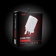 AVF AUTA12 3 USB PORT CHARGER