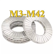 304 Stainless Steel Double Stack Self-Locking Washer M3-M42 (DM) (Y6) (x6)