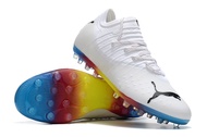 【ของแท้อย่างเป็นทางการ】Puma  Future Z 1.3 Instinct MG/สีขาว Mens รองเท้าฟุตซอล - The Same Style In The Mall-Football Boots-With a box