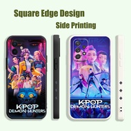 Casing For OPPO Reno5 Z OPPO A94 A8 A31 A5 2020 A1K A7X A52/A72/A92kpop Demon Hunters Pink Aesthetic