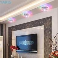 YARIS LED Ceiling Lights, Crystal Aisle Flush Balcony lamp, Multicolor Downlight 3W Surface Mounted 